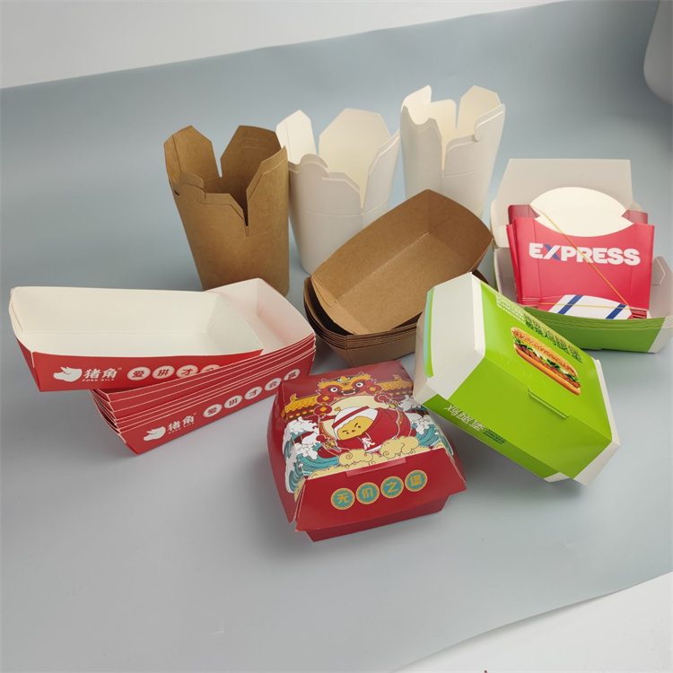 caja de papel de comida