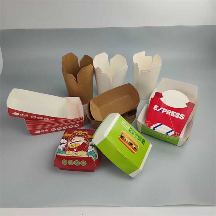 caja de hamburguesa corrugada personalización de papel kraft