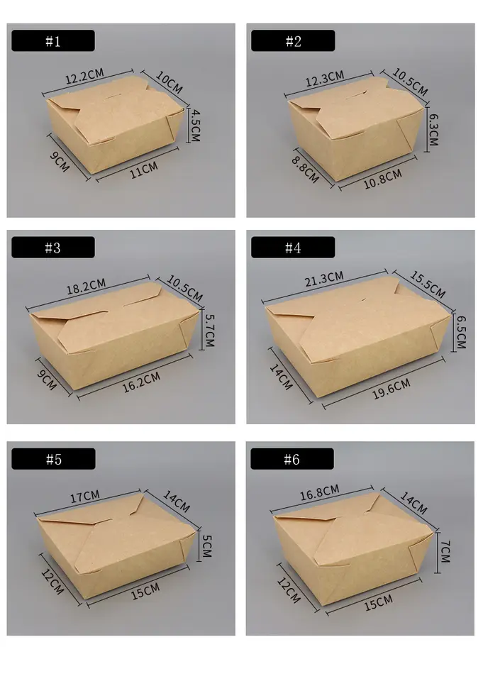 cajas de papel envasado de alimentos