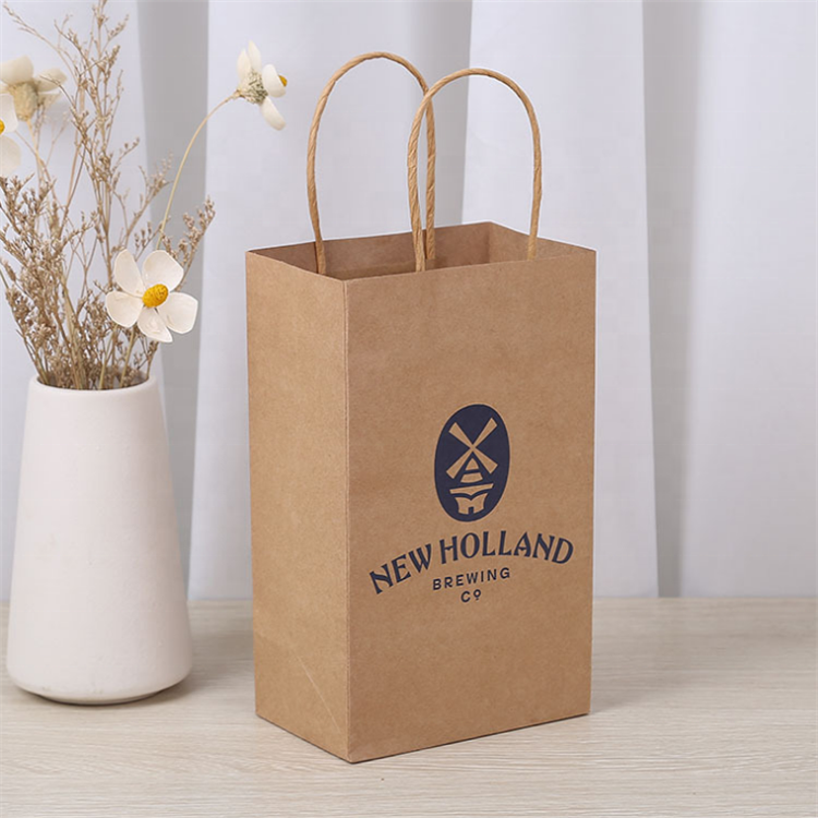 bolsa de café de papel kraft bolsas de compras de papel personalizadas