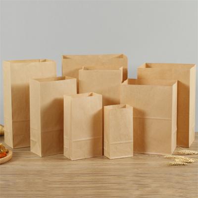 Bolsas de papel kraft marrón de grado alimenticio para alimentos