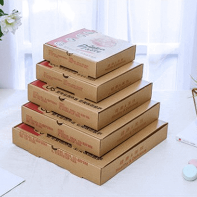 caja de cena de pizza rectangular ecológica
