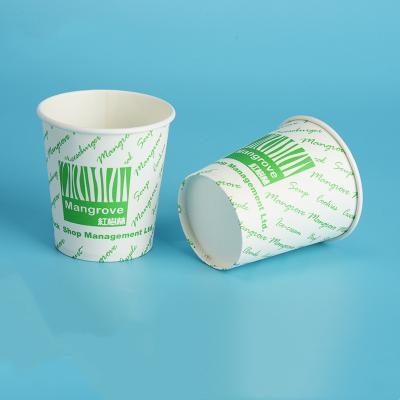 vasos desechables de papel de doble pared 8/10 oz LOGOTIPO impreso
