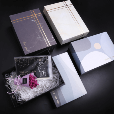 cajas de regalo de nochebuena sorpresa personalizadas
